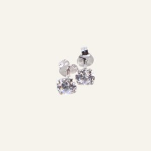 BOUCLES D'OREILLES DIAMANT EN ARGENT