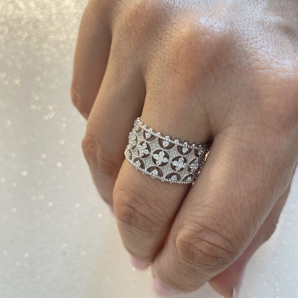 Bague trèfle en argent