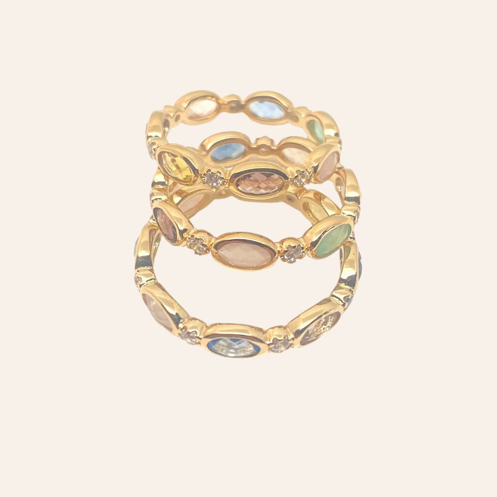 Bague Valentine en plaqué or