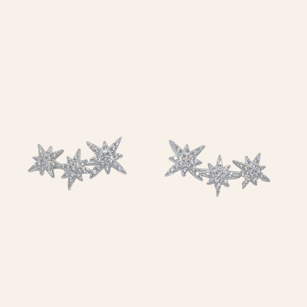 Boucles d'oreilles 3 flocons