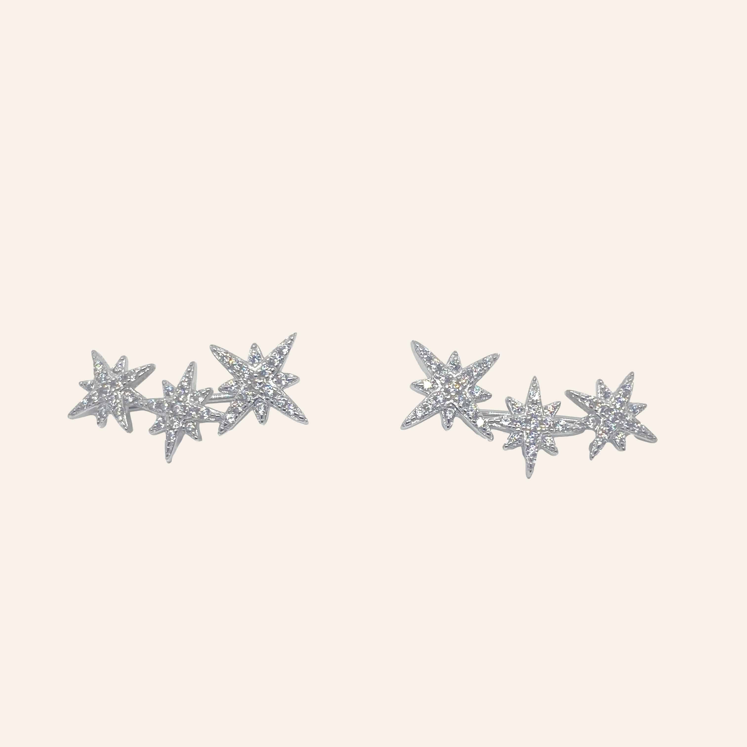 Boucles d'oreilles 3 flocons
