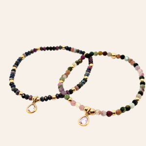 BRACELET CAPUCINE EN PIERRES SEMI-PRÉCIEUSES